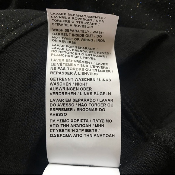 Love Moschino Black Appliquéd Metallic French Cotton-Blend Terry Sweatshirt, US4 - Picture 10 of 10